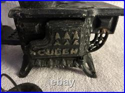 Vintage Cast iron Toy stoves With Accessories
