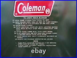 Vintage Coleman 2 Burner Camp Stove Model 425 F 499 Never Fired / Not used
