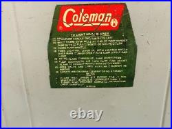 Vintage Coleman 3 Burner Green Gas Camp Stove