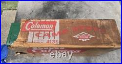 Vintage Coleman 413 E Two Burner Camp Stove With Original Box