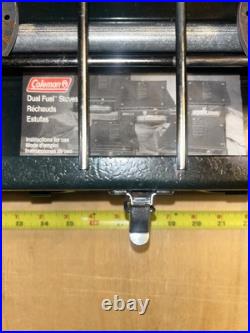 Vintage Coleman 424 Dual Fuel Camp Stove 2 Burner Camping Hunting RARE