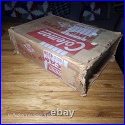 Vintage Coleman 425B Stove 2 Burner With original box and Owner's manual paper