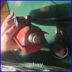 Vintage Coleman 425B Stove 2 Burner With original box and Owner's manual paper