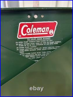 Vintage Coleman 425E499 Two Burner Camp Stove Fuel Gas Red Tank New in Box