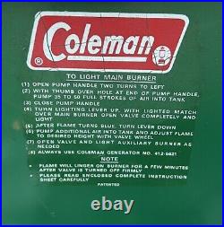 Vintage Coleman 425E Camp Stove 425E499 2 Burner Stove 1970s Original Aged