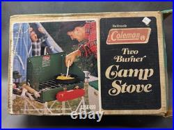 Vintage Coleman 425E camp stove NEW old stock OPEN box