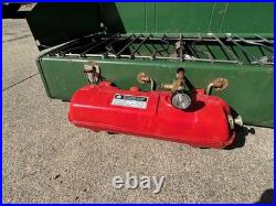 Vintage Coleman 426D 3-Burner Camping Stove Cooler, 2Water Jugs 3 Vintage Thermos