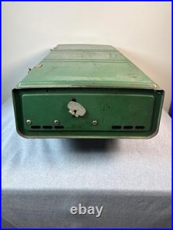 Vintage Coleman 426D 3 Burner Liquid Fuel Camp Stove Suitcase Green Made in USA