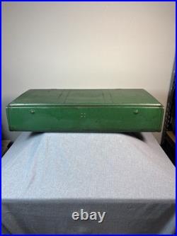 Vintage Coleman 426D 3 Burner Liquid Fuel Camp Stove Suitcase Green Made in USA