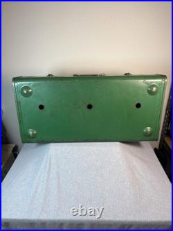 Vintage Coleman 426D 3 Burner Liquid Fuel Camp Stove Suitcase Green Made in USA