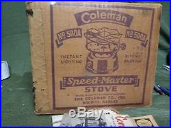 Vintage Coleman 500A Single Burner Stove Collector With Original Box and papers