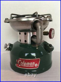 Vintage Coleman 502 Single Burner Stove with Cook Case and Heat Drum Dated 12-67