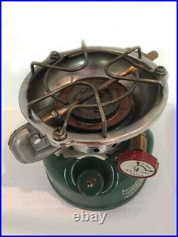 Vintage Coleman 502 Single Burner Stove with Cook Case and Heat Drum Dated 12-67