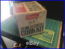 Vintage Coleman 502 Stove And 501-960 Cook Kit Unused/new