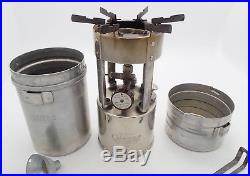 Vintage Coleman 530 GI Pocket Stove Military Camping A46 w Tool n Funnel Working