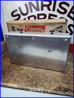 Vintage Coleman 5409 2 Burner LP Aluminum Picnic Camping Stove Box Propane