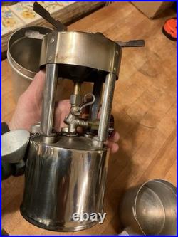 Vintage Coleman G. I. Pocket Stove Model 530 A46 USA 1946 withCase & Handle VGC