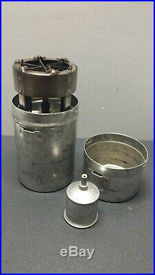 Vintage Coleman G. I. Pocket Stove model 530 A47 Camping Backpacking with Funnel #0