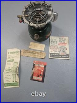 Vintage Coleman Sportster Camp Stove Model 502-700 Green Gas with Original Box