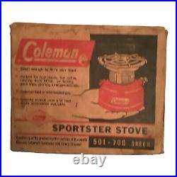 Vintage Coleman Sportster Stove Model 501-700 1962 Great Condition