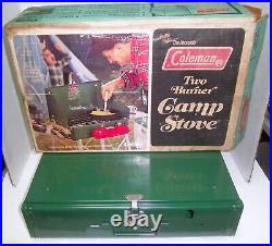 Vintage Coleman Two Burner Camp Stove 425E499 BRAND NEW UNFIRED With Box 5/1979
