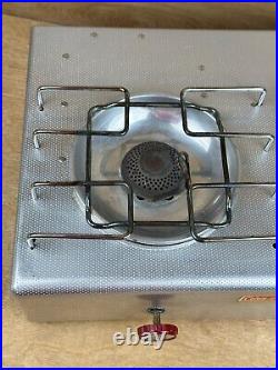 Vintage Coleman Two Burner Picnic Stove 5409 Aluminum LP Gas Works Manual & Box Vintage Coleman Two Burner Picnic Stove 5409 Aluminum LP Gas Works Manual & Box
