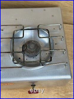 Vintage Coleman Two Burner Picnic Stove 5409 Aluminum LP Gas Works Manual & Box Vintage Coleman Two Burner Picnic Stove 5409 Aluminum LP Gas Works Manual & Box