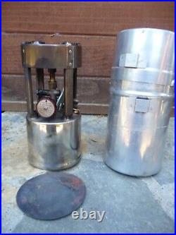 Vintage Coleman ww2 Model 530 GI Pocket Stove B-46 Original Tin Tool and Funnel