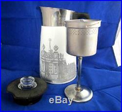 Vintage Corning Ware Renaissance 9 Cup Stove Top Coffee Pot Percolator