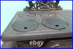 Vintage Crescent Cast Iron Cook Stove Salesman Sample Large + Accessories Pots
