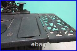 Vintage Crescent Cast Iron Cook Stove Salesman Sample Large + Accessories Pots