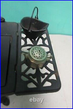 Vintage Crescent Cast Iron Cook Stove Salesman Sample Large + Accessories Pots