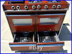 Vintage Crown Double Oven Gas Range 6 Burner+ Griddle Retro 1960s-1970's