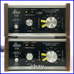 Vintage DBX 118 Dynamic Range Enhancer Expander Compressor -Good Condition- HSHM