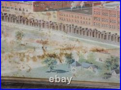 Vintage Detroit Stove Works Self Frame Metal Sign