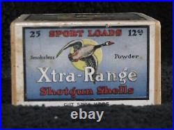Vintage Empty 12 gauge sport loads extra range 2 Piece Shotgun Shell Box