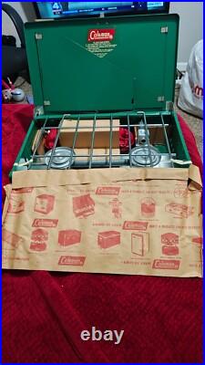Vintage FEB 1973 Coleman 425E499 2 Burner Stove Never Fired New Old Stock No Box