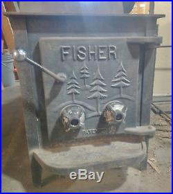 Vintage Fisher Papa Bear wood stove