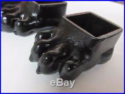 Vintage, Fisher Wood Stove Bear Feet 4 ea Claw pads