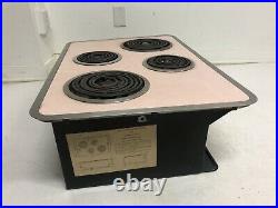 Vintage GE PINK STOVE range oven mid century modern kitchen general electric 50s