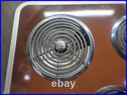 Vintage General Electric GE Push Button Brown Stove Top