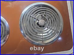 Vintage General Electric GE Push Button Brown Stove Top