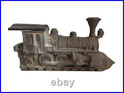 Vintage Heavy Cast Aluminum Locomotive Steam Train Wood Stove Humidifier