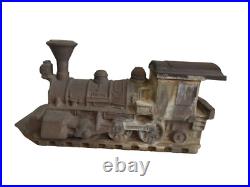 Vintage Heavy Cast Aluminum Locomotive Steam Train Wood Stove Humidifier