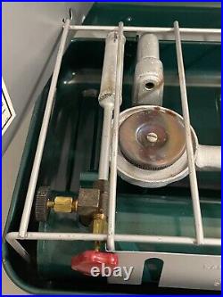 Vintage KAMPKOOK Model LCS 21 Leaded or White Gasoline Two Burner Stove With Box