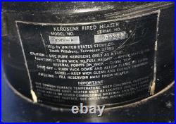 Vintage Kerosene Portable Heater US Stove Company Model US89-A