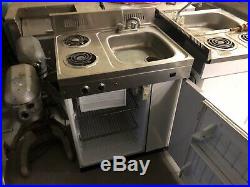 Vintage King Kitchenette Sink Fridge Stove Kitchen Unit Tiny House RV