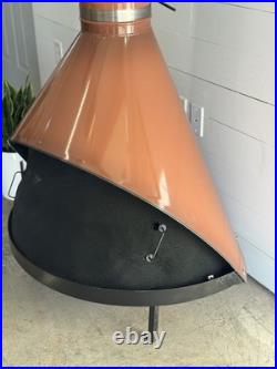 Vintage MCM Preway Fireplace Stove-Coppertone Ombré Color