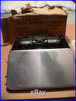 Vintage MILITARY COLEMAN 2 BURNER STOVE in Original Box 2/1967 Vietnam Era