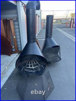 Vintage Mid-Century Indoor Firehood Fireplace Stove 1955 MCM